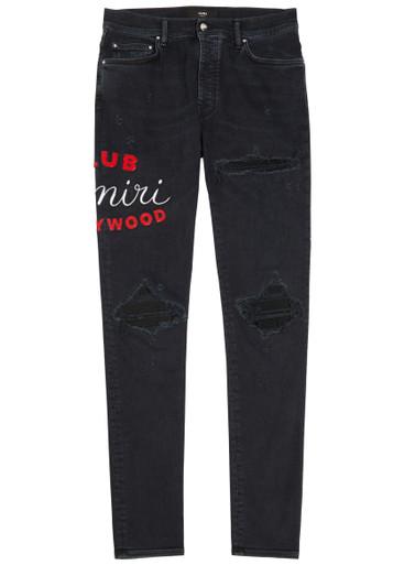 Club Amiri MX1 appliquéd skinny jeans by AMIRI