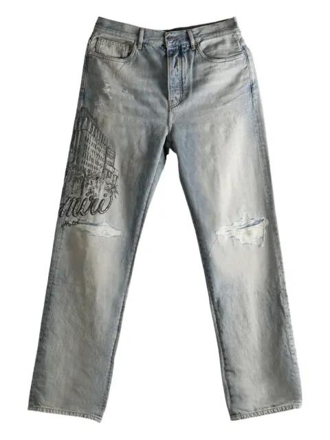Crystal Amiri Hotel Jean distressed jeans by AMIRI