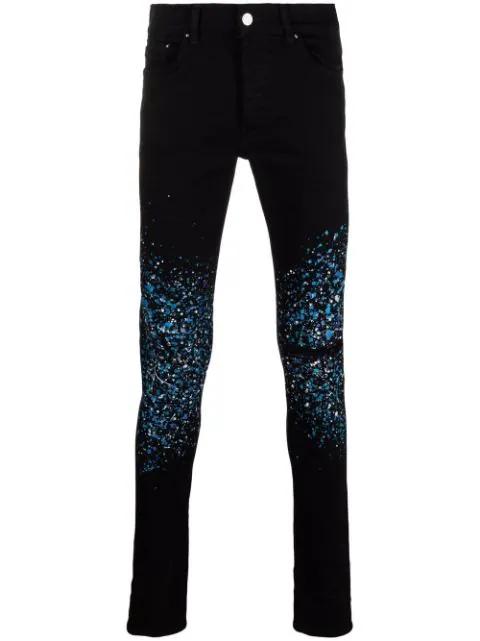 Crystal Painter skinny jeans by AMIRI