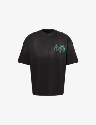 Flames Oversized Cotton-Jersey T-Shirt by AMIRI