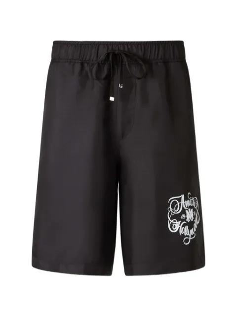 Hollywood elasticated waistband printed shorts by AMIRI