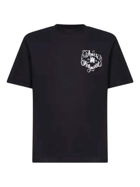 Hollywood lettering-print T-shirt by AMIRI