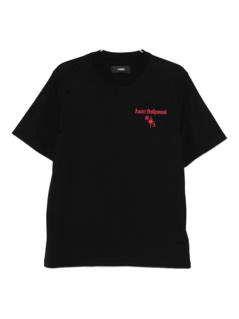 Hollywood logo-print T-shirt by AMIRI