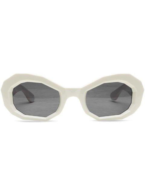 Honeycomb "White" sunglasses by AMIRI