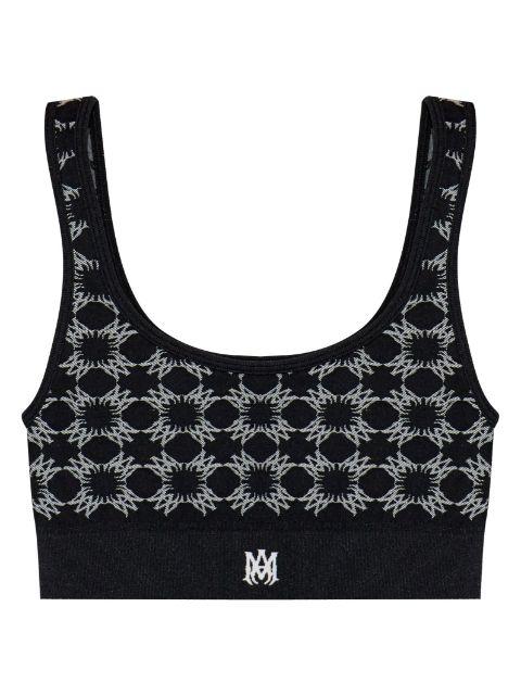Ma Quad-monogram bra by AMIRI