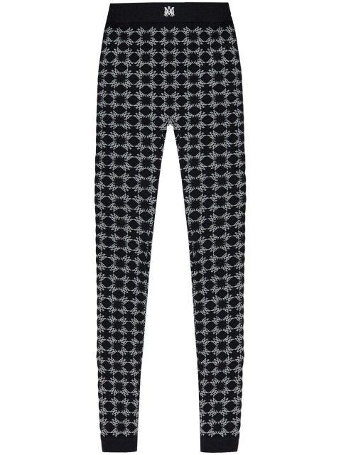 Ma Quad-monogram leggings by AMIRI