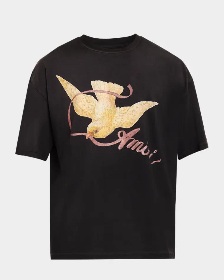 Men's Amiri Ribbon Oversized T-Shirt by AMIRI