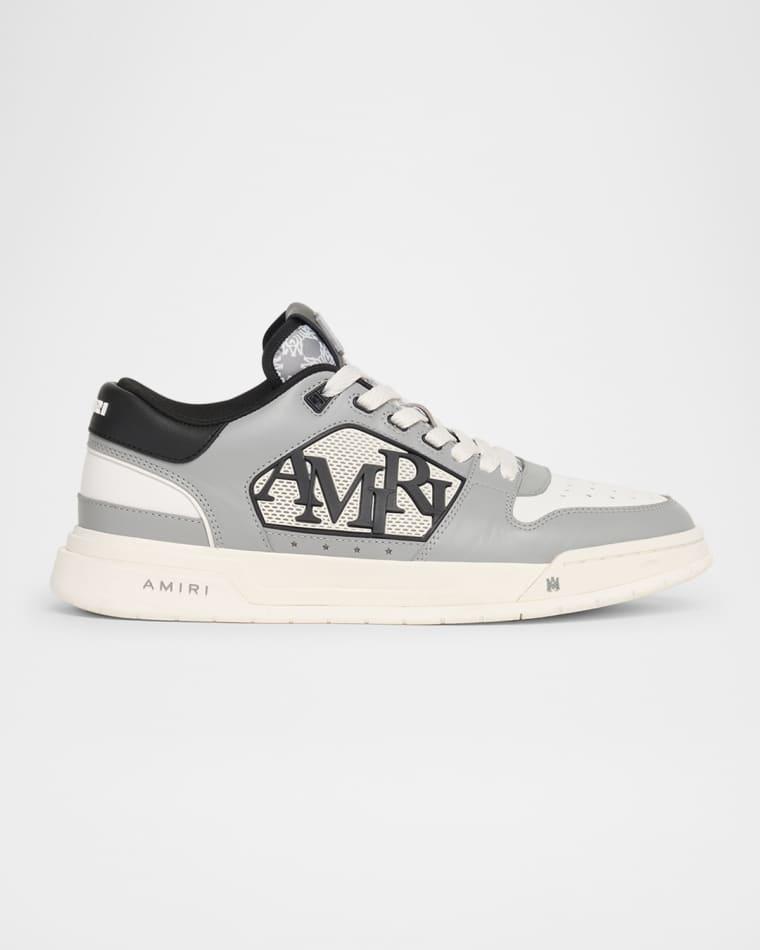 Men's Classic Leather Logo Low-Top Sneakers by AMIRI