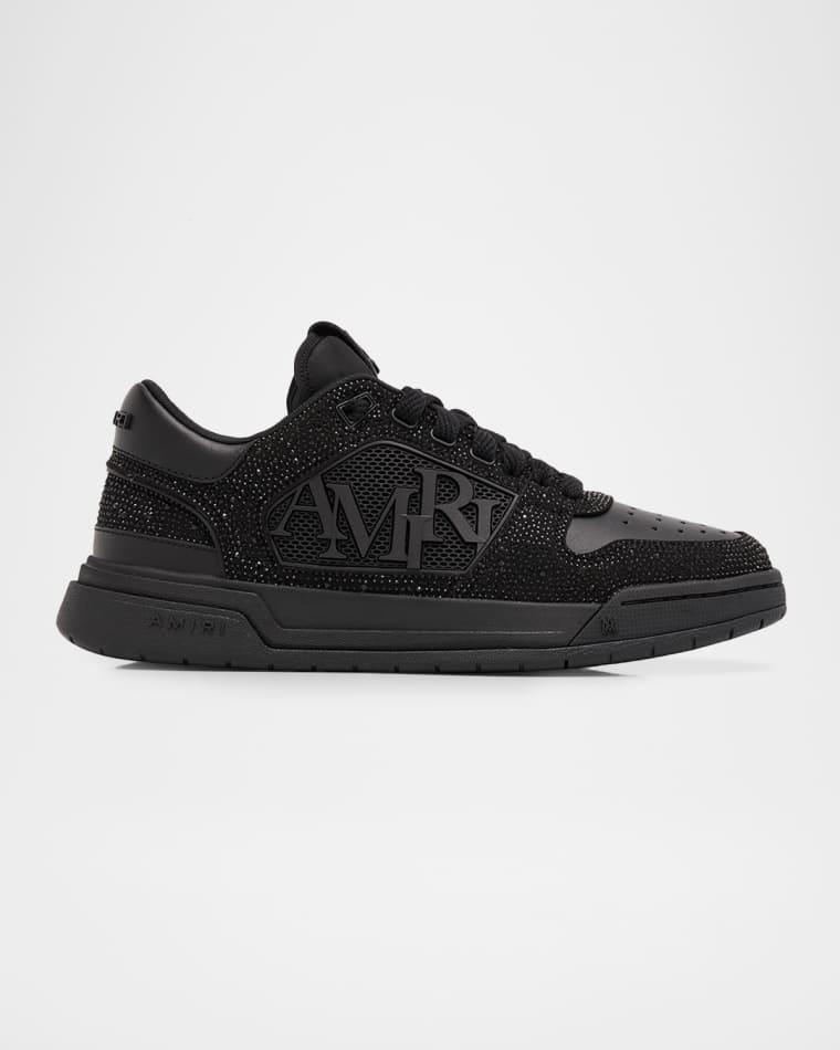 Men's Crystal Classic Leather Low-Top Sneakers by AMIRI