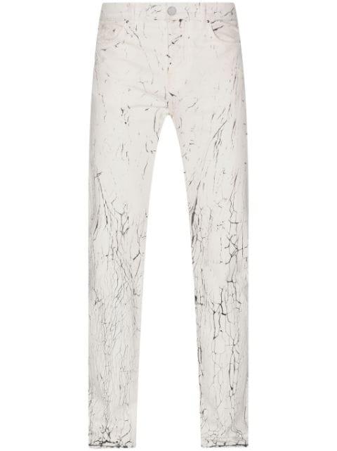 Mud Crack straight-leg jeans by AMIRI