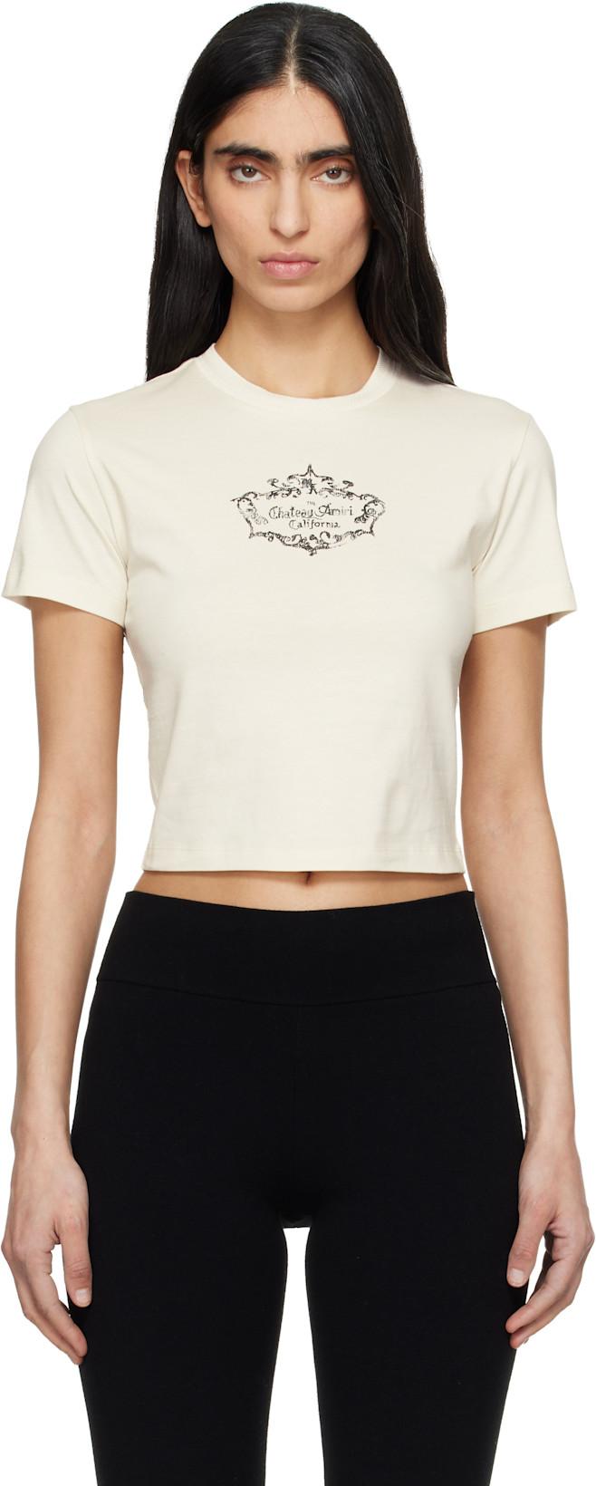 Off-White 'Chateau' Crest Baby T-shirt by AMIRI