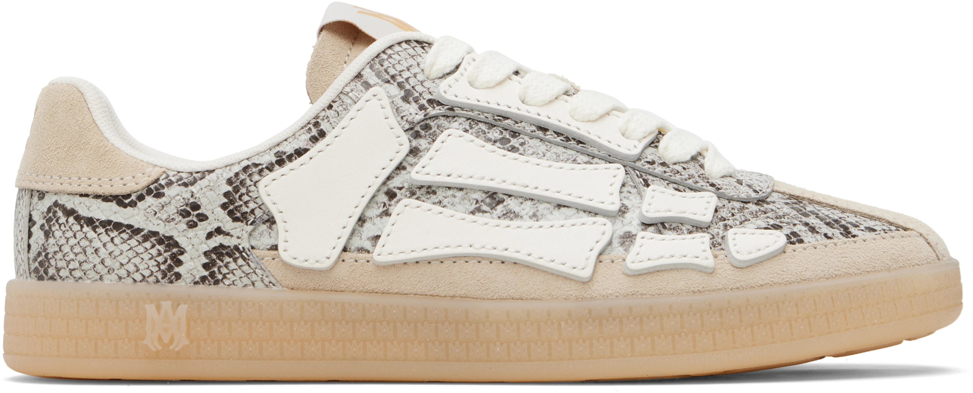 Off-White Snake Pacific Bones Sneakers by AMIRI