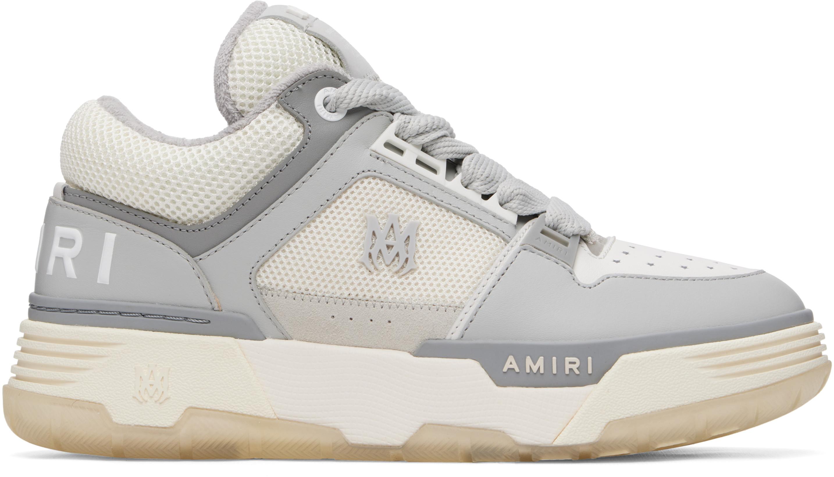 Off-White & Gray MA-1 Sneakers by AMIRI
