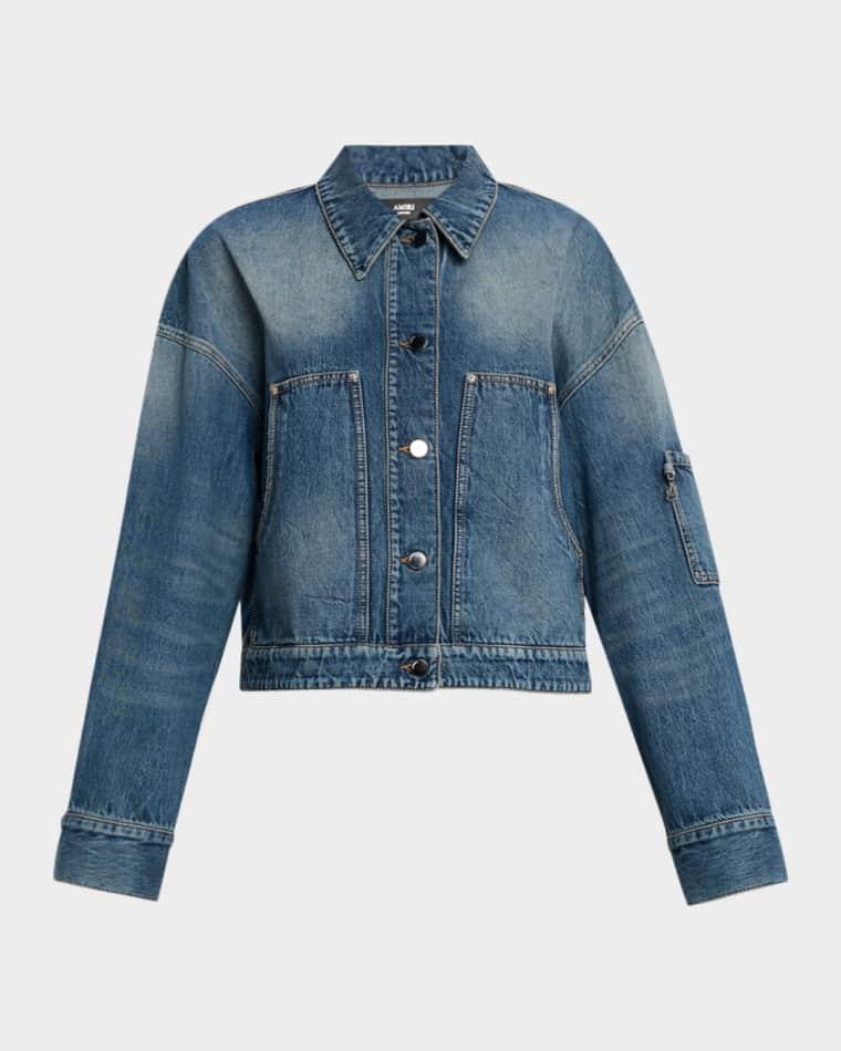 Oversized Denim Work Jacket by AMIRI