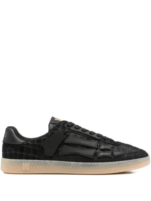 Pacific Bones crocodile-embossed leather sneakers by AMIRI