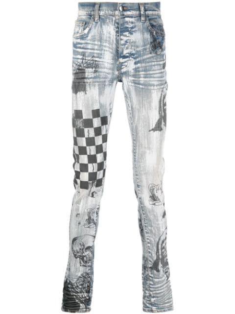 Painted Indigo x Wes Lang "Blue" by AMIRI