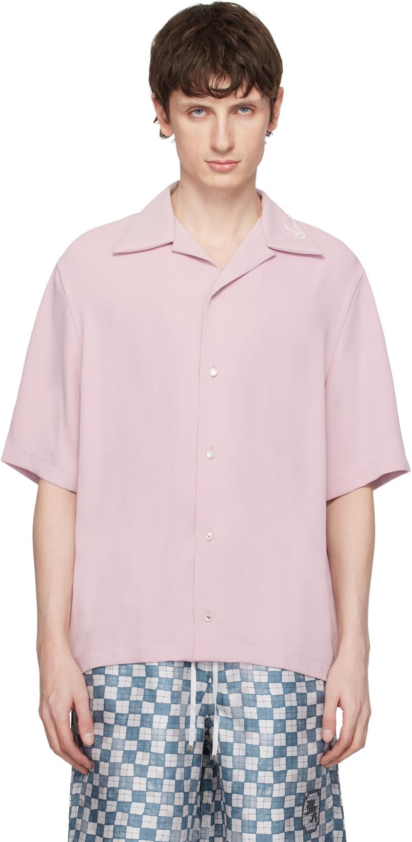Pink 'Amiri' Camp Shirt by AMIRI