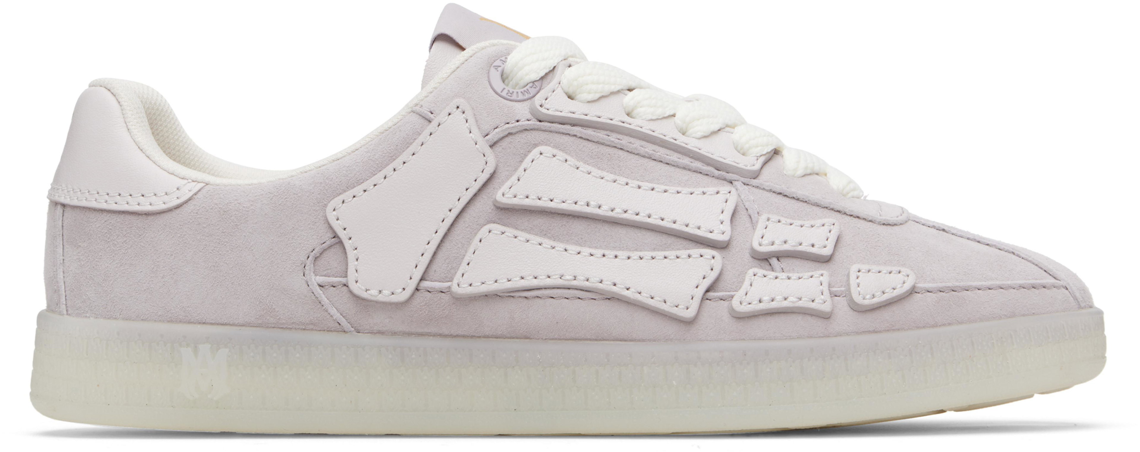 Pink Pacific Bones Sneakers by AMIRI