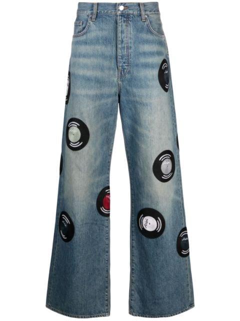 Record wide-leg jeans by AMIRI