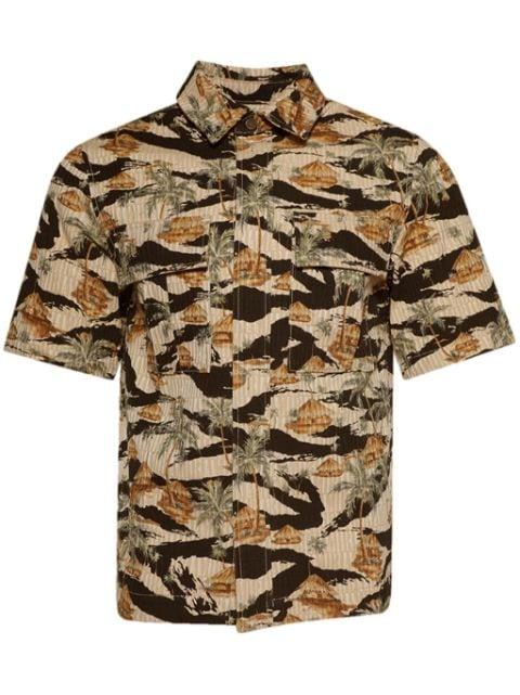 Repeat Palm Camp shirt by AMIRI