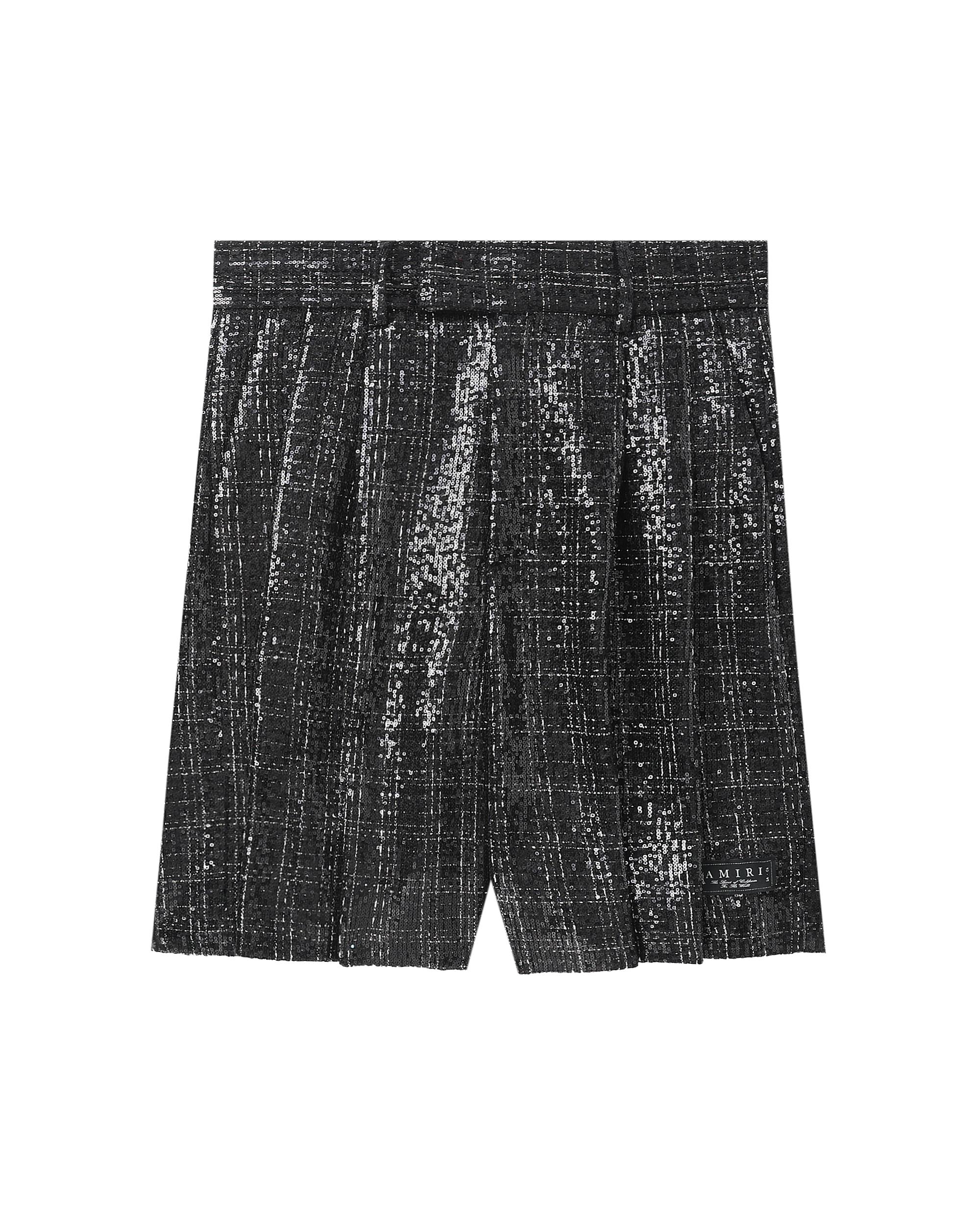 Sequin boucle shorts by AMIRI