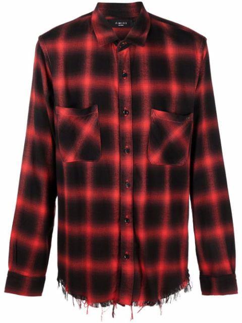 Shadow plaid shirt by AMIRI
