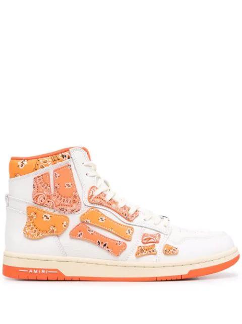 Skel-Top Hi Bandana high-top sneakers by AMIRI