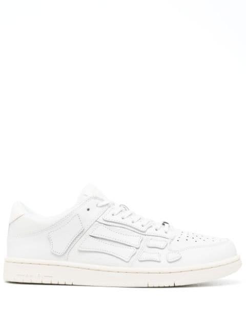 Skel leather low-top sneakers by AMIRI