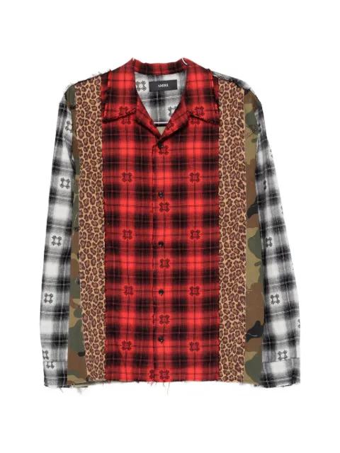 Spliced MA Quad patchwork shirt by AMIRI