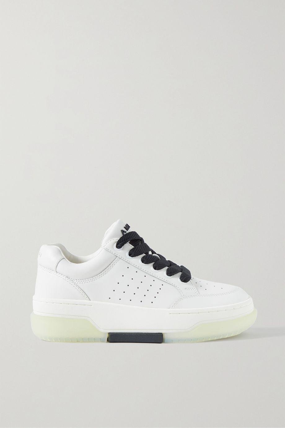 Stadium perforated leather sneakers by AMIRI