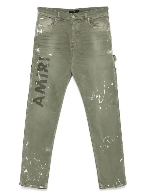 Stencil paint-splatter jeans by AMIRI