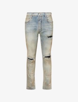 Suede Mx1 Straight-Leg Denim Jeans by AMIRI