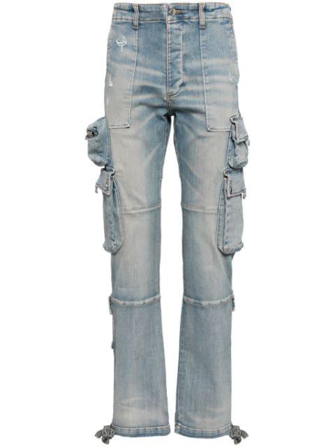 Tactical cargo straight jeans by AMIRI