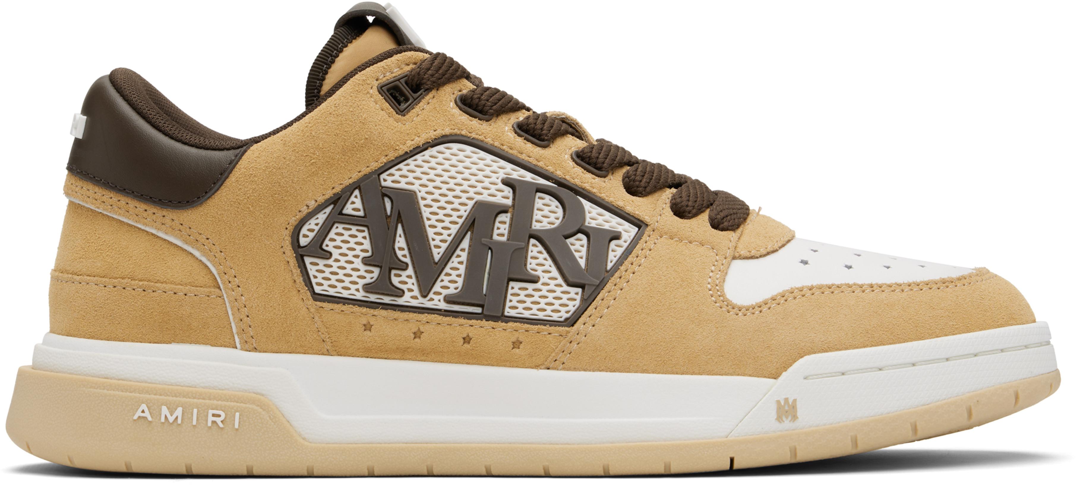 Tan Classic Low Sneakers by AMIRI