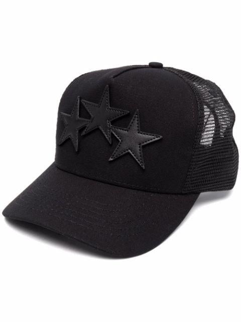 Three star patch trucker hat by AMIRI