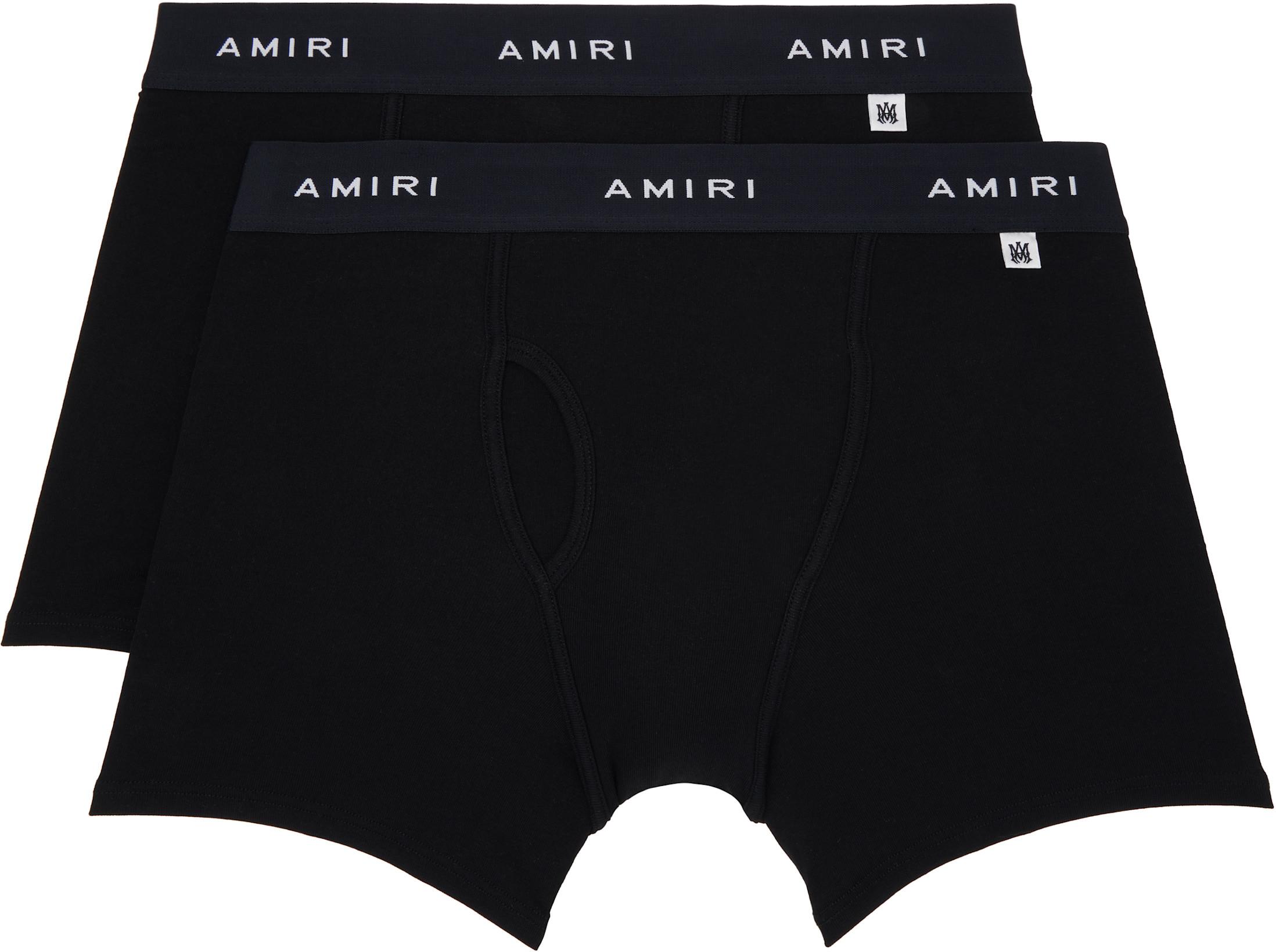 Two-Pack Black 'AMIRI' Boxer Briefs by AMIRI