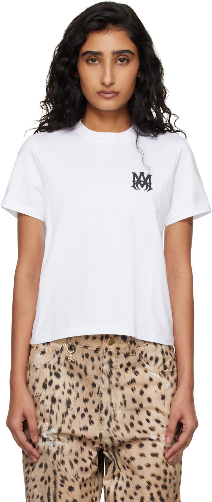 White MA Core Logo T-shirt by AMIRI