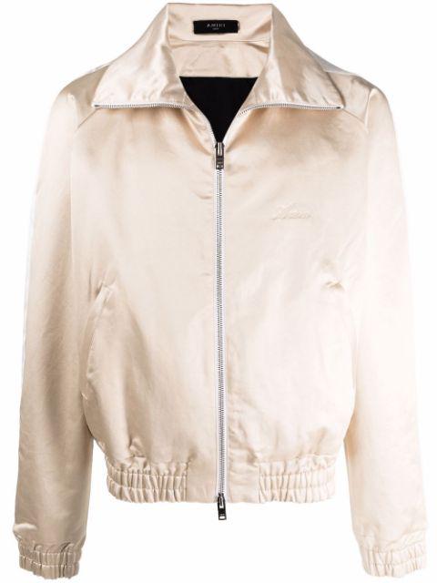 Zip Track Jacket "Beige" by AMIRI