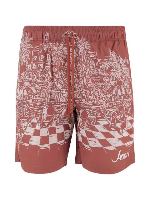 all-over print swim shorts by AMIRI