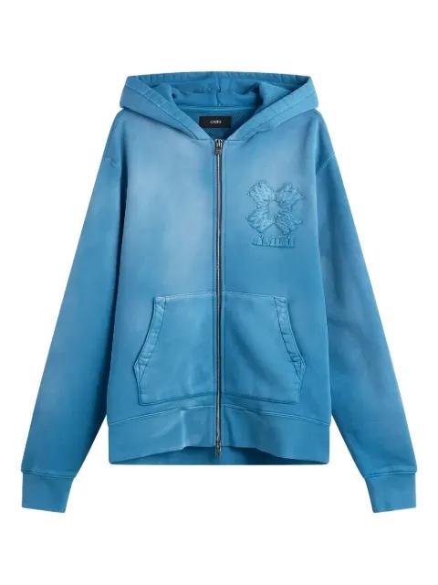 appliqué zip hoodie by AMIRI