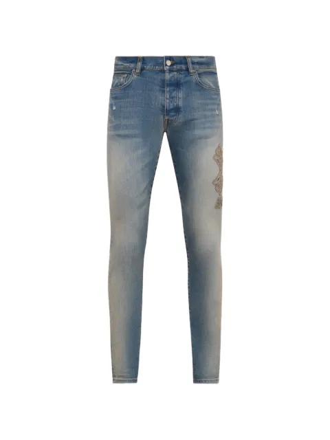 applique jeans by AMIRI