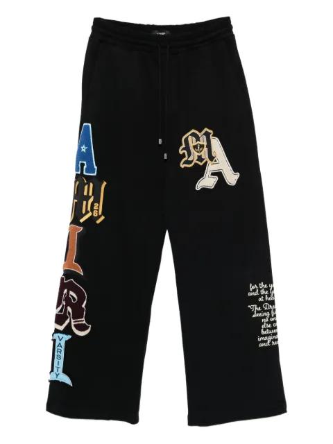 applique track pants by AMIRI