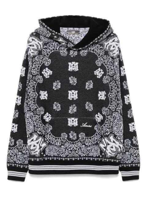 bandana hoodie by AMIRI