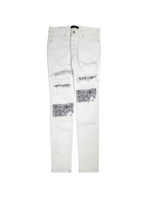 bandana-patch jeans by AMIRI