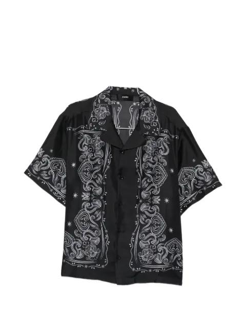 bandana-print short-sleeve shirt by AMIRI