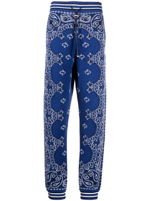 bandana-print track trousers by AMIRI