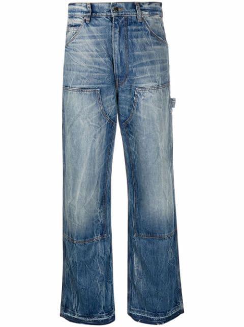 bleached-wash jeans by AMIRI