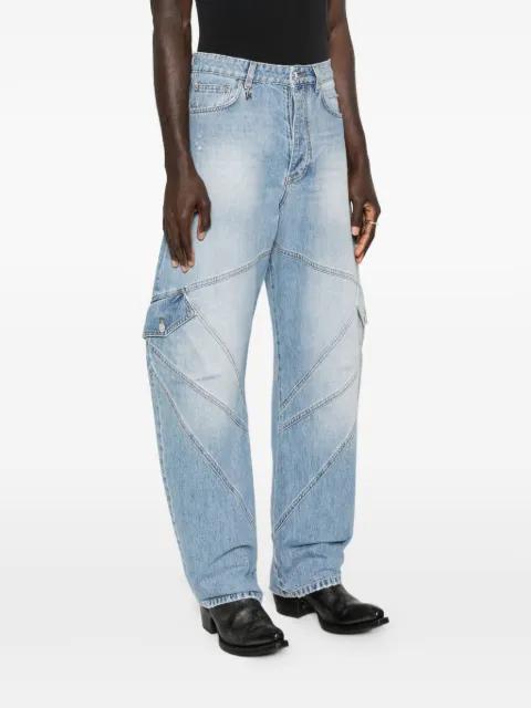 blue cargo jeans by AMIRI