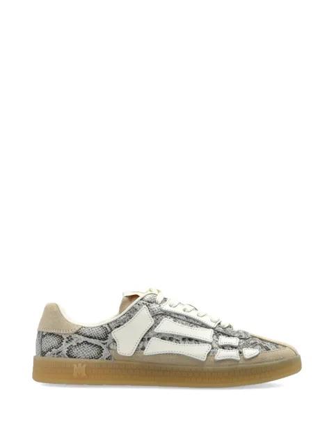bone-detail snakeskin-effect sneakers by AMIRI