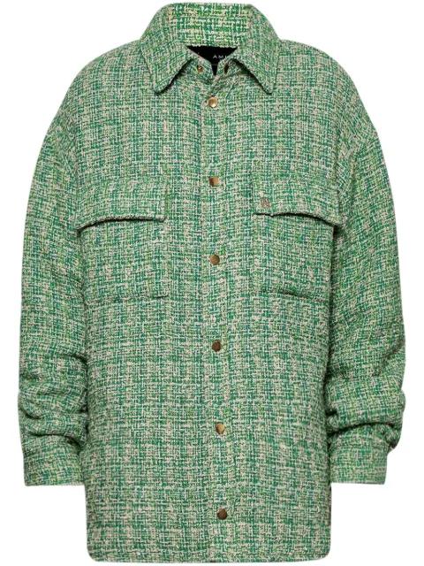bouclé padded overshirt by AMIRI
